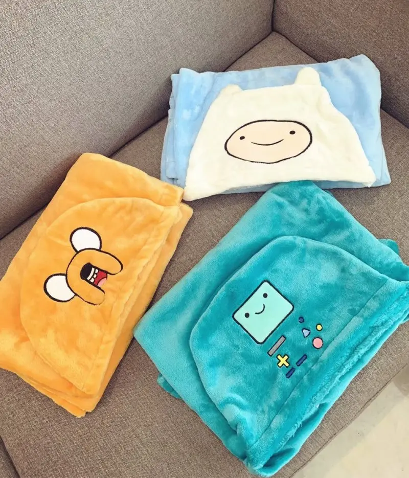 Adventure Time Robot Cloak Soft Little Plush Blanket Shawl