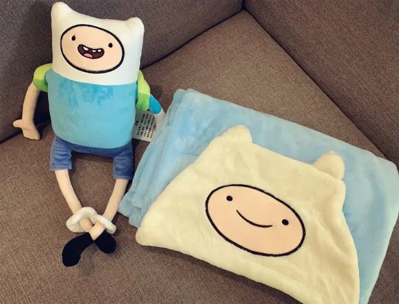 Adventure Time Robot Cloak Soft Little Plush Blanket Shawl