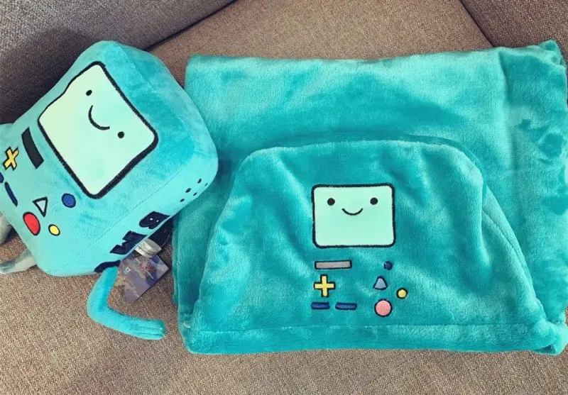 Adventure Time Robot Cloak Soft Little Plush Blanket Shawl