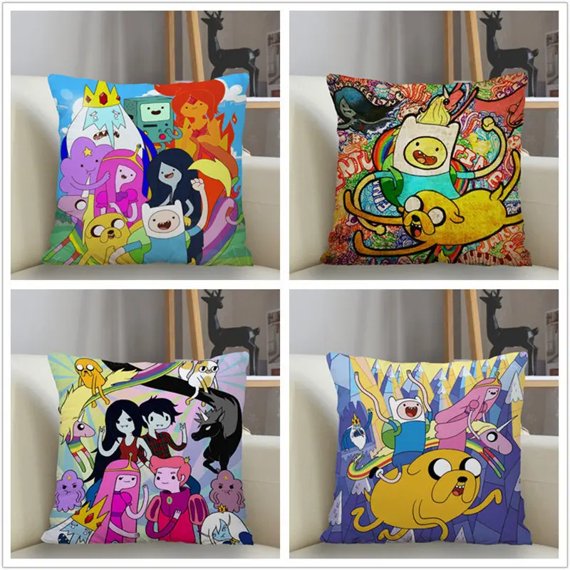 Adventure Time Sofa Decorative Cushion Cover Pillowcase