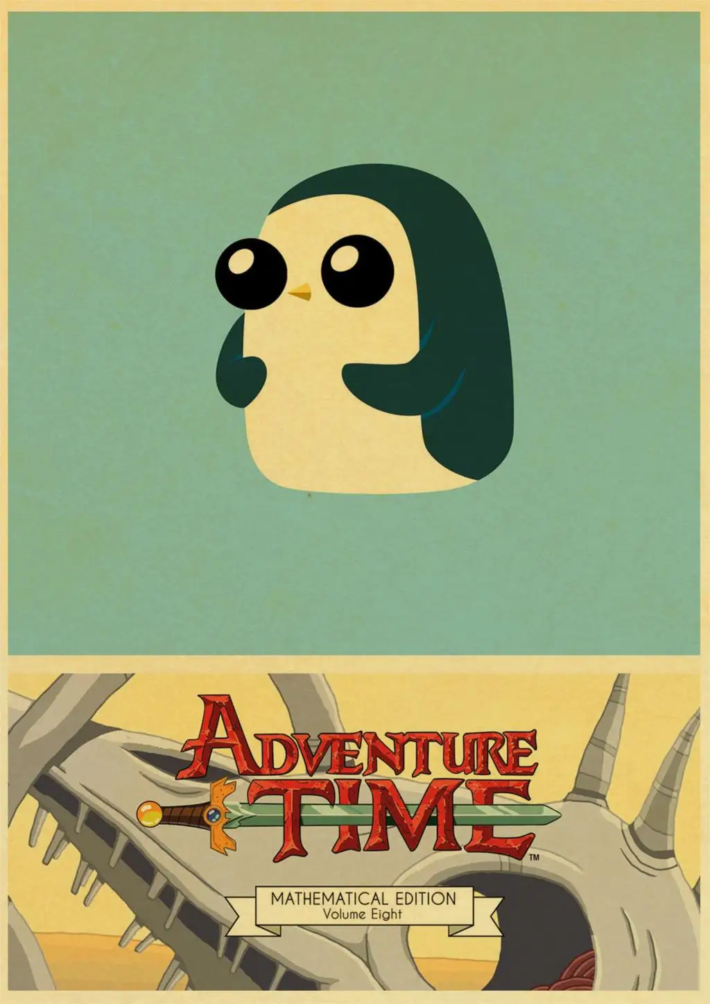 Adventure Time With Finn And Jake Cartoon Poster