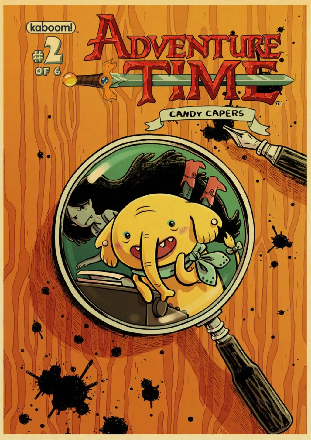 Adventure Time With Finn And Jake Cartoon Poster
