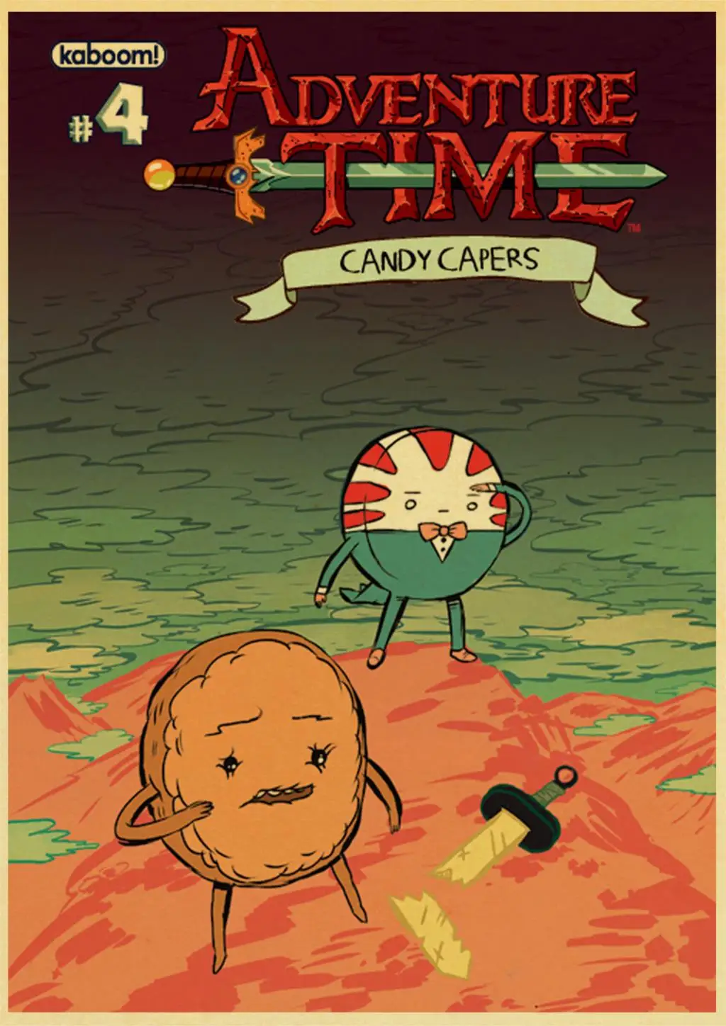 Adventure Time With Finn And Jake Cartoon Poster