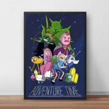 Adventure Time Cartoon HD Wall Art Printed Canvas Poster Adventure Time Cartoon HD Wall Art Printed Canvas Poster