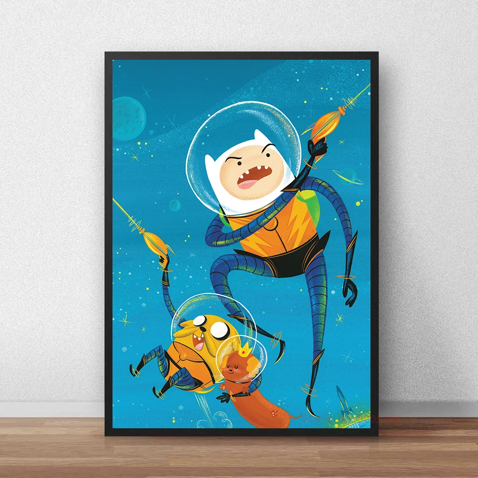 Adventure Time Cartoon HD Wall Art Printed Canvas Poster