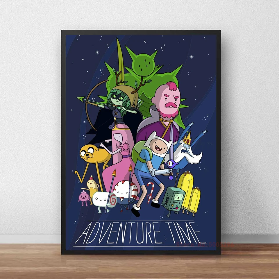 Adventure Time Cartoon HD Wall Art Printed Canvas Poster