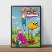 Adventure Time Cartoon HD Wall Art Printed Canvas Poster Adventure Time Cartoon HD Wall Art Printed Canvas Poster