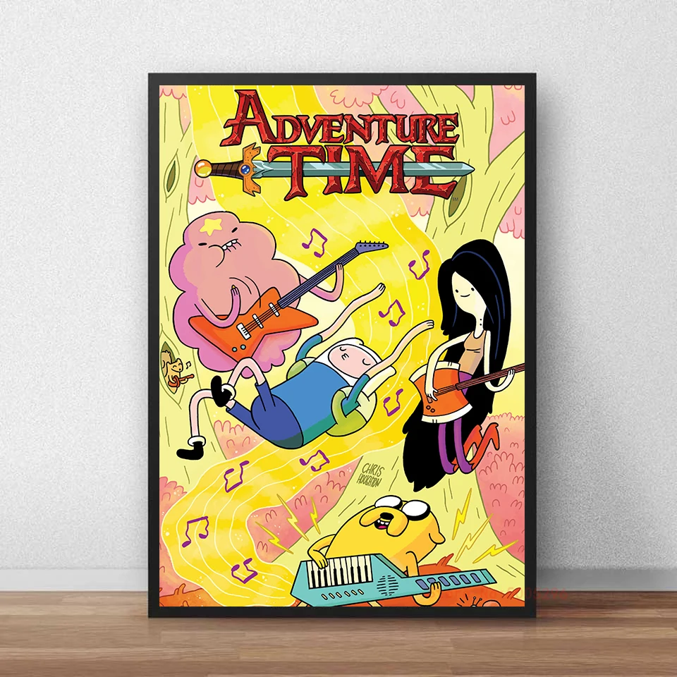 Adventure Time Cartoon HD Wall Art Printed Canvas Poster