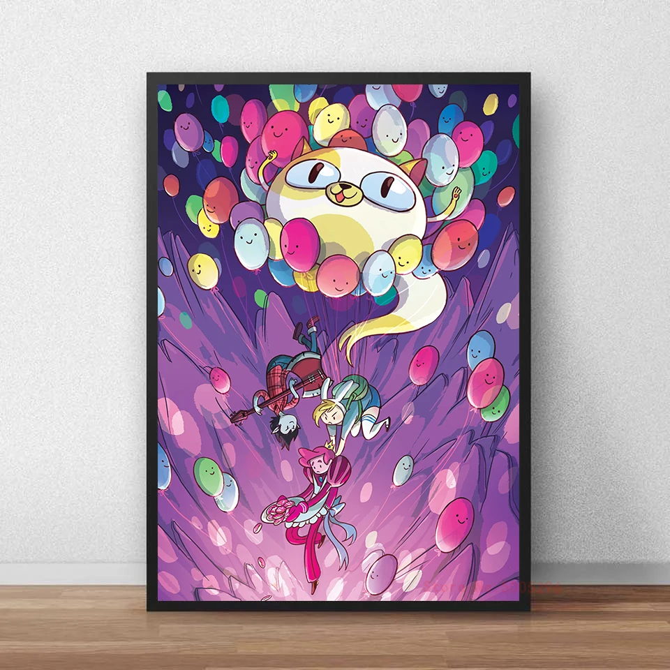 Adventure Time Cartoon HD Wall Art Printed Canvas Poster