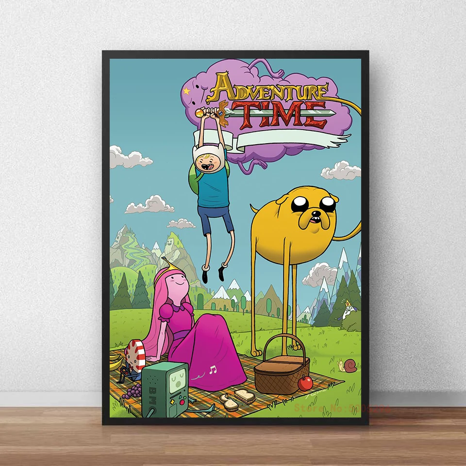 Adventure Time Cartoon HD Wall Art Printed Canvas Poster