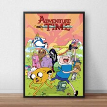 Adventure Time Cartoon HD Wall Art Printed Canvas Poster Adventure Time Cartoon HD Wall Art Printed Canvas Poster