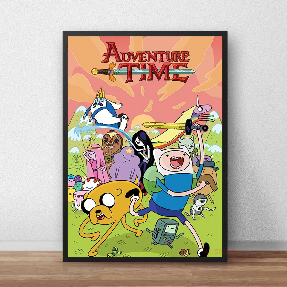 Adventure Time Cartoon HD Wall Art Printed Canvas Poster