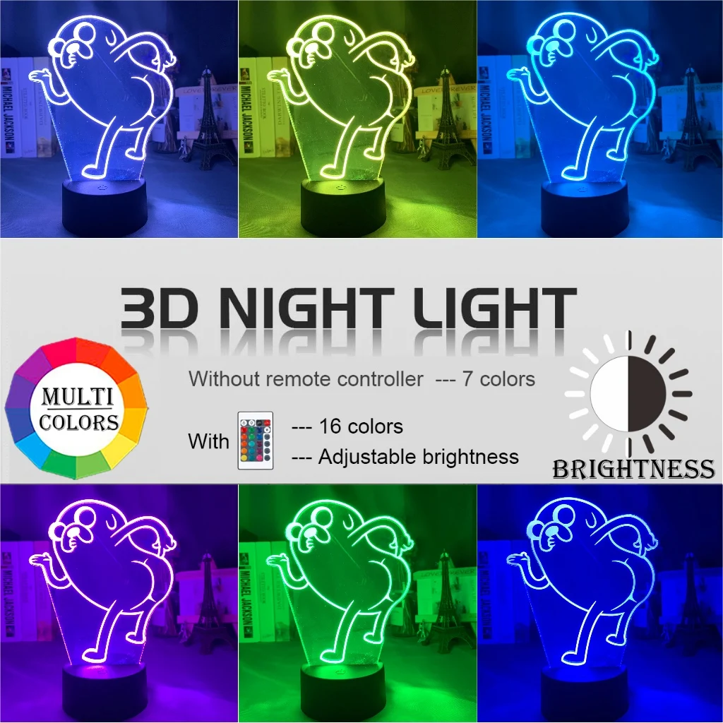 Jake The Dog Bend Over Figure LED Night Light