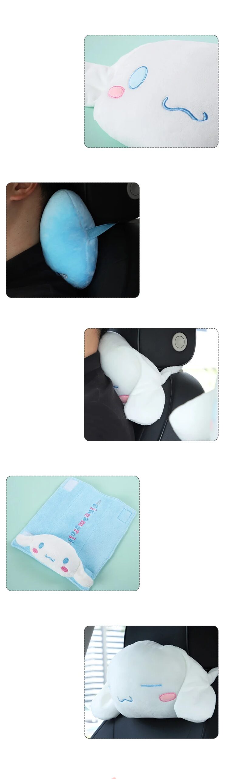 Kawaii Cinnamoroll Car Bone Neck Pillow Cushion Doll Kawaii Cinnamoroll Car Bone Neck Pillow Cushion Doll