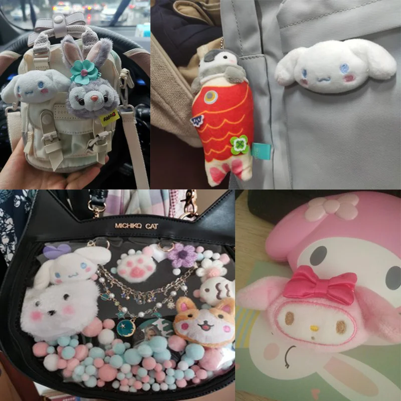 Cinnamoroll My Melody Pudding Cartoon Plush Hair Rope Cinnamoroll My Melody Pudding Cartoon Plush Hair Rope