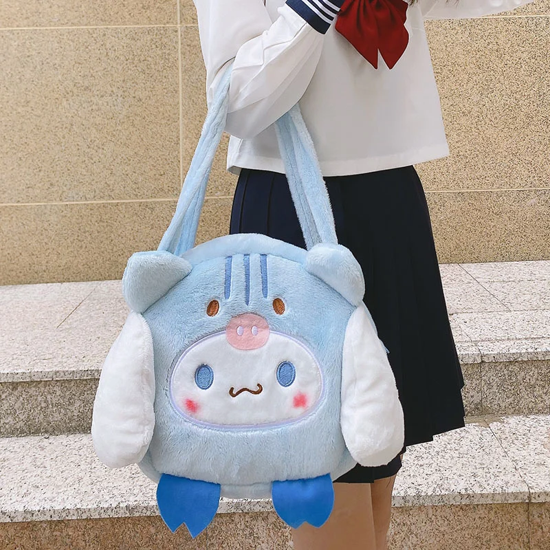 Kawaii Cinnamoroll Dog Cartoon Large Capacity Shoulder Bag Kawaii Cinnamoroll Dog Cartoon Large Capacity Shoulder Bag