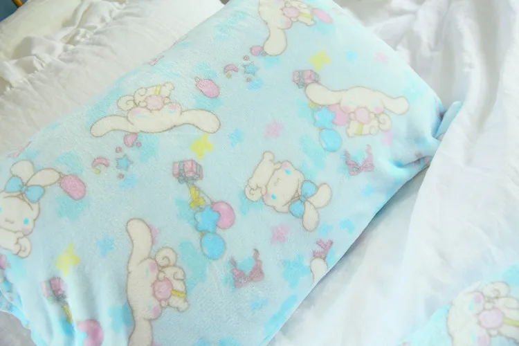 Cinnamoroll Big Ear Dog Cartoon Soft Smooth Blanket Pillow Case Cinnamoroll Big Ear Dog Cartoon Soft Smooth Blanket Pillow Case