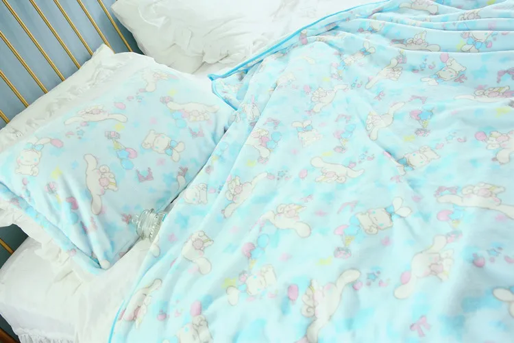 Cinnamoroll Big Ear Dog Cartoon Soft Smooth Blanket Pillow Case Cinnamoroll Big Ear Dog Cartoon Soft Smooth Blanket Pillow Case