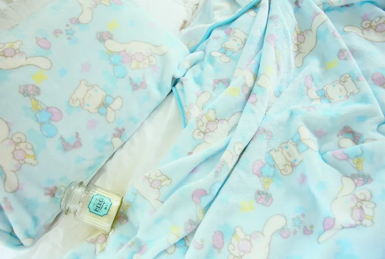 Cinnamoroll Big Ear Dog Cartoon Soft Smooth Blanket Pillow Case Cinnamoroll Big Ear Dog Cartoon Soft Smooth Blanket Pillow Case