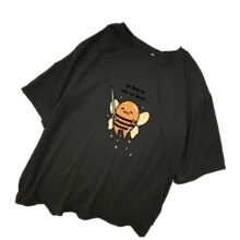 Bee Gudetama Lazy Egg Yolk Cartoon Print Short Sleeve Casual T-Shirt Bee Gudetama Lazy Egg Yolk Cartoon Print Short Sleeve Casual T-Shirt