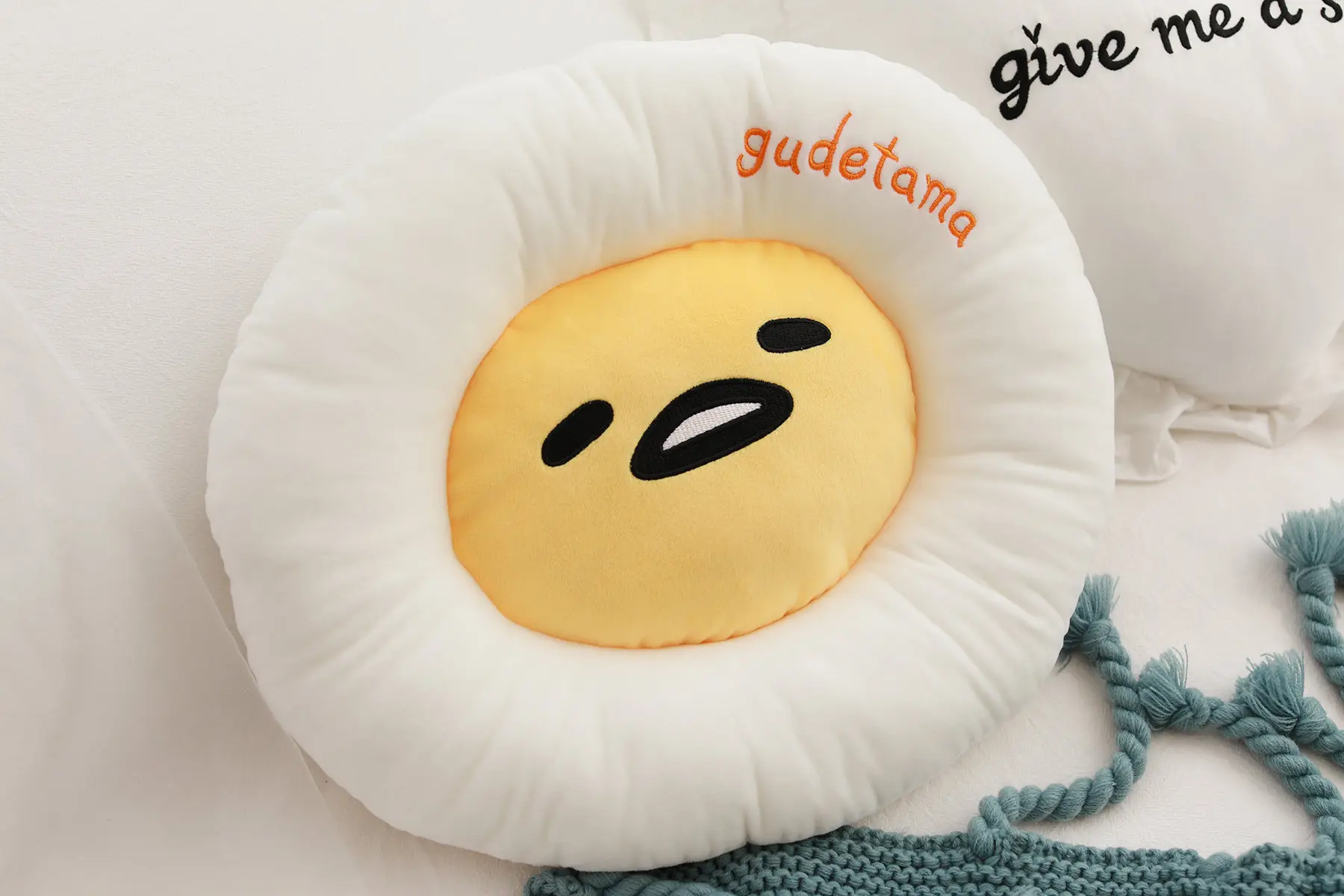 Gudetama Lazy Egg Plush Stuffed Chair Pillow Cushion