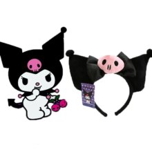 Kuromi Ear Kawaii Plush Hairband For Women Kuromi Ear Kawaii Plush Hairband For Women