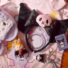 Kuromi Ear Kawaii Plush Hairband For Women Kuromi Ear Kawaii Plush Hairband For Women