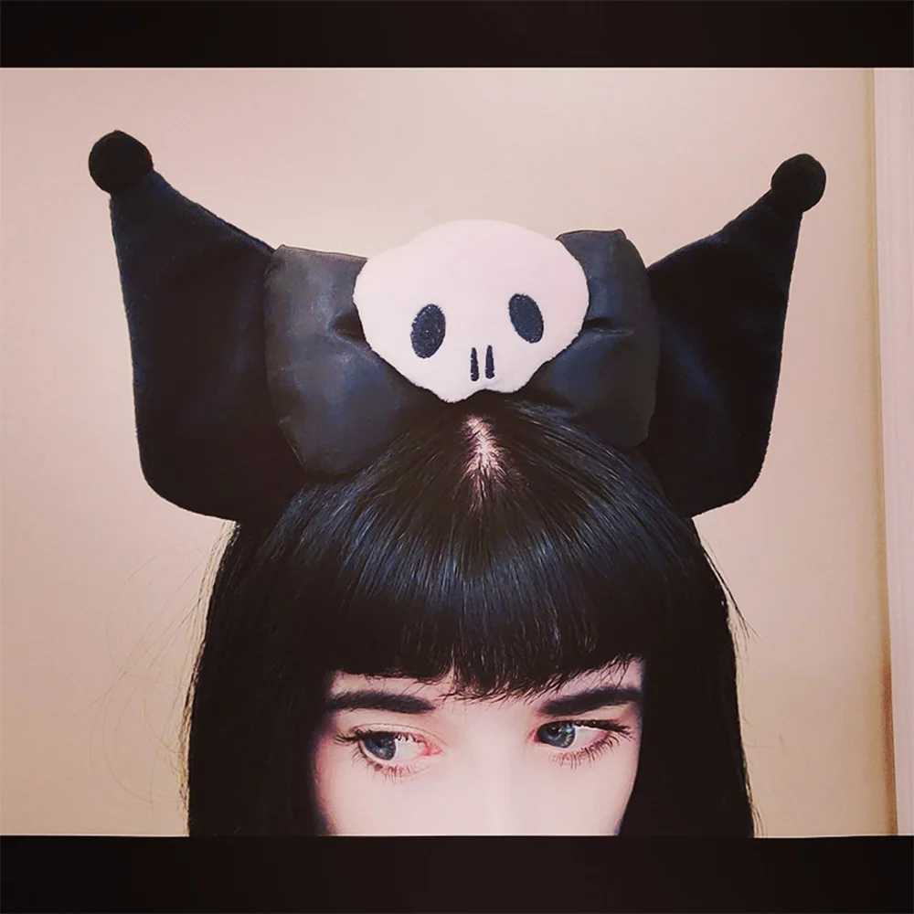 My Melody Kuromi Skull Anime Headband For Girls My Melody Kuromi Skull Anime Headband For Girls