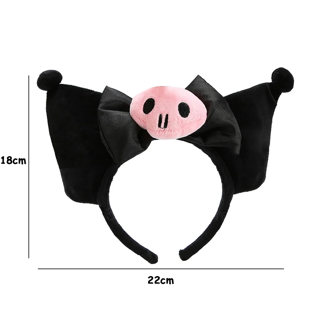 My Melody Kuromi Skull Anime Headband For Girls My Melody Kuromi Skull Anime Headband For Girls