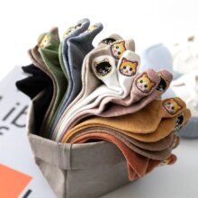 Kawaii Happy Ankle Cat Harajuku Cartoon Embroidery Short Socks Kawaii Happy Ankle Cat Harajuku Cartoon Embroidery Short Socks