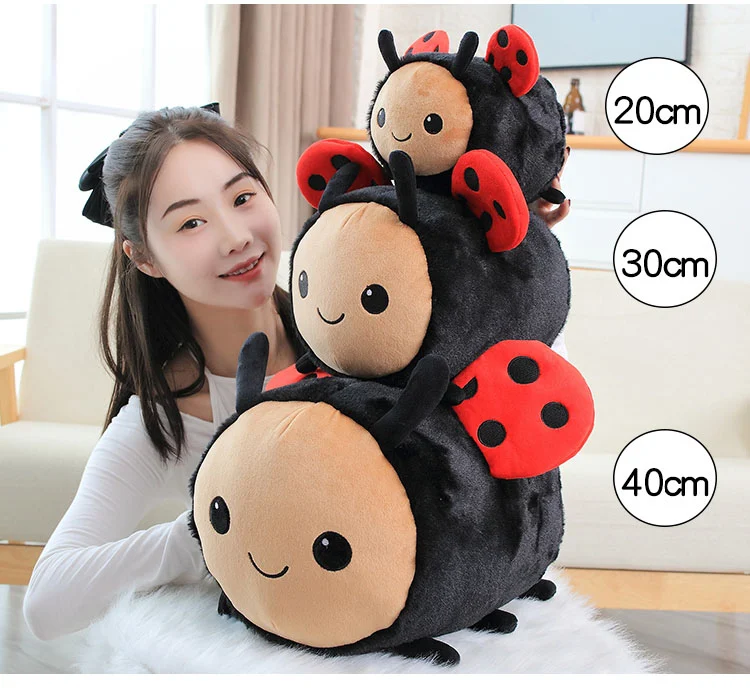 Kawaii Bee Lady Bug Animal Soft Stuffed Pillow