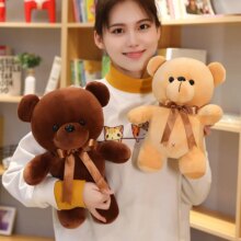 Standing Teddy Bear With Bow Soft Stuffed Kawaii Dolls Standing Teddy Bear With Bow Soft Stuffed Kawaii Dolls