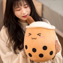 Bubble Tea Cup Shaped Stuffed Pillow Bubble Tea Cup Shaped Stuffed Pillow