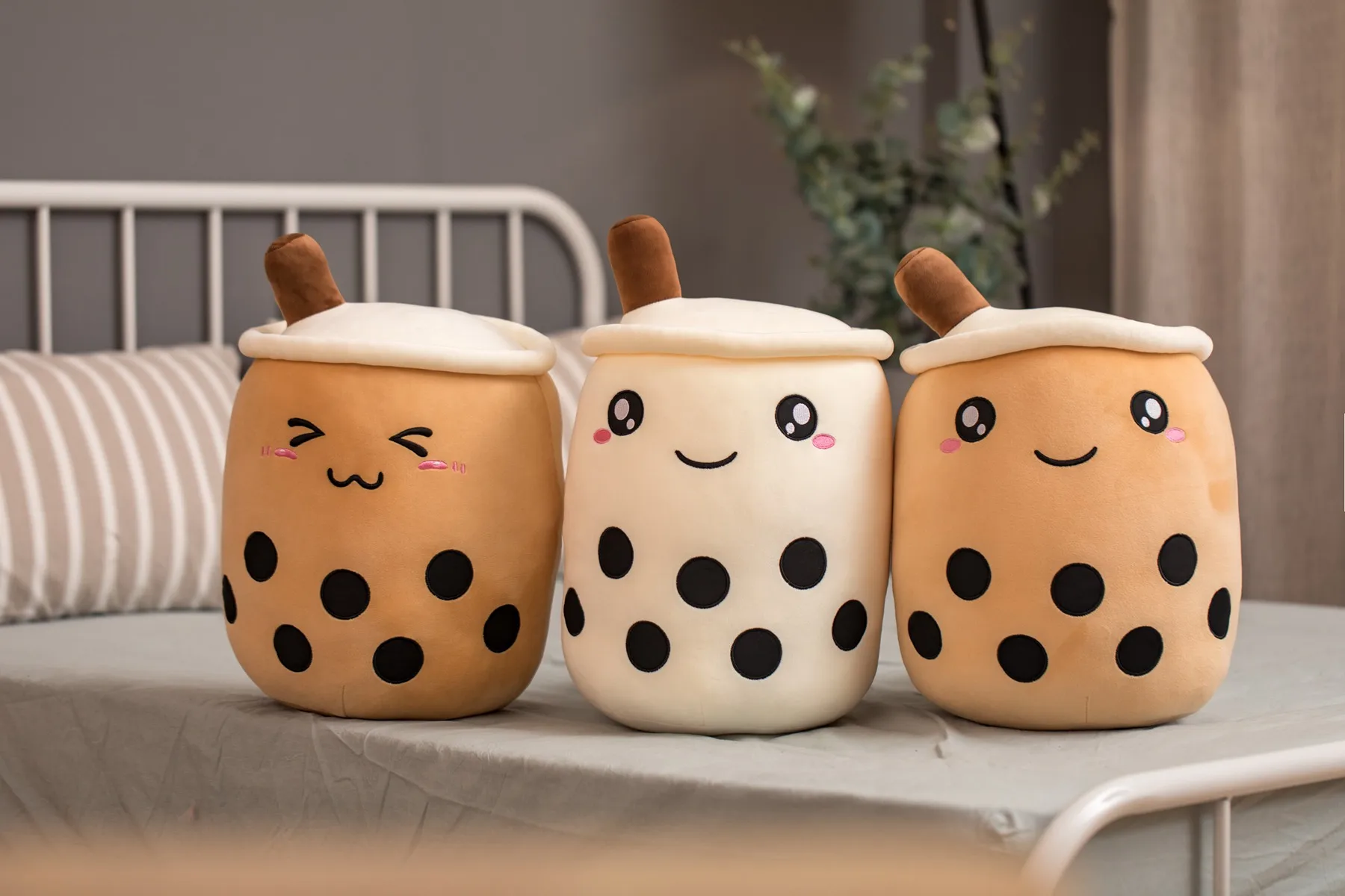 Bubble Tea Cup Shaped Stuffed Pillow Bubble Tea Cup Shaped Stuffed Pillow