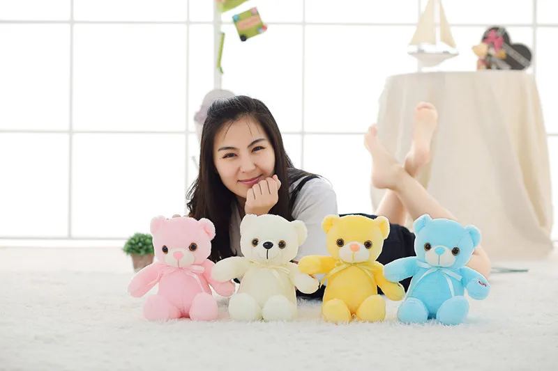 Teddy Bear Cartoon Luminous Colorful LED Light Doll