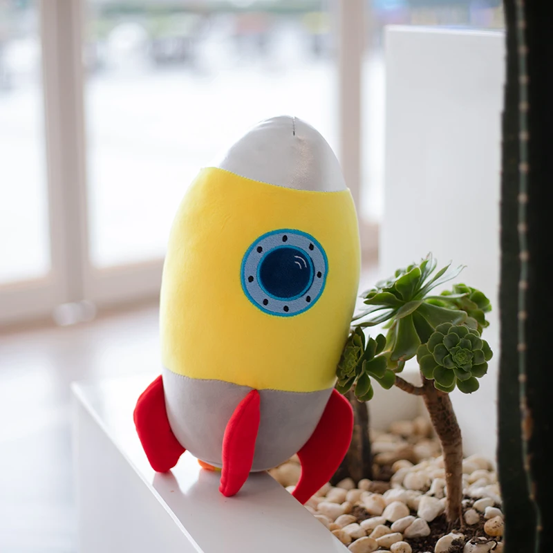Space Rocket Cartoon Soft Stuffed Toys