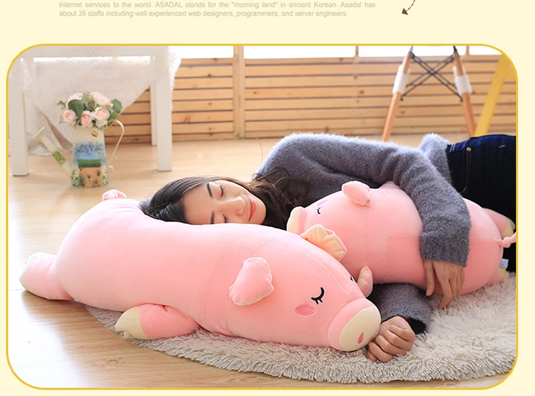 Kawaii Sleeping Pig Soft Stuffed Toy