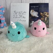 Marine Animal Expression Color Chapter Double Sided Flipped Reversible Plush Toy Marine Animal Expression Color Chapter Double Sided Flipped Reversible Plush Toy