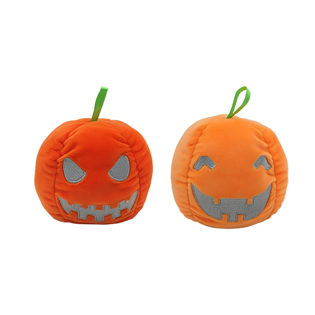 Halloween Face Expression Flip Luminous Ghost Reversible Plush Doll