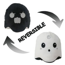 Halloween Face Expression Flip Luminous Ghost Reversible Plush Doll Halloween Face Expression Flip Luminous Ghost Reversible Plush Doll