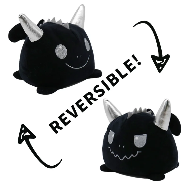 Unicorn Anime With Two-Sided Mood Soft Stuffed Reversible Kawaii Toy