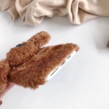 Teddy Pet Dog 3D Cartoon Plush Soft Phone Case Teddy Pet Dog 3D Cartoon Plush Soft Phone Case