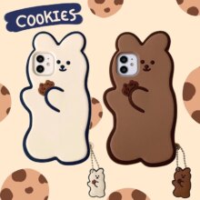 Cookie Bear 3D Cartoon Soft Silicone Phone Case Cookie Bear 3D Cartoon Soft Silicone Phone Case