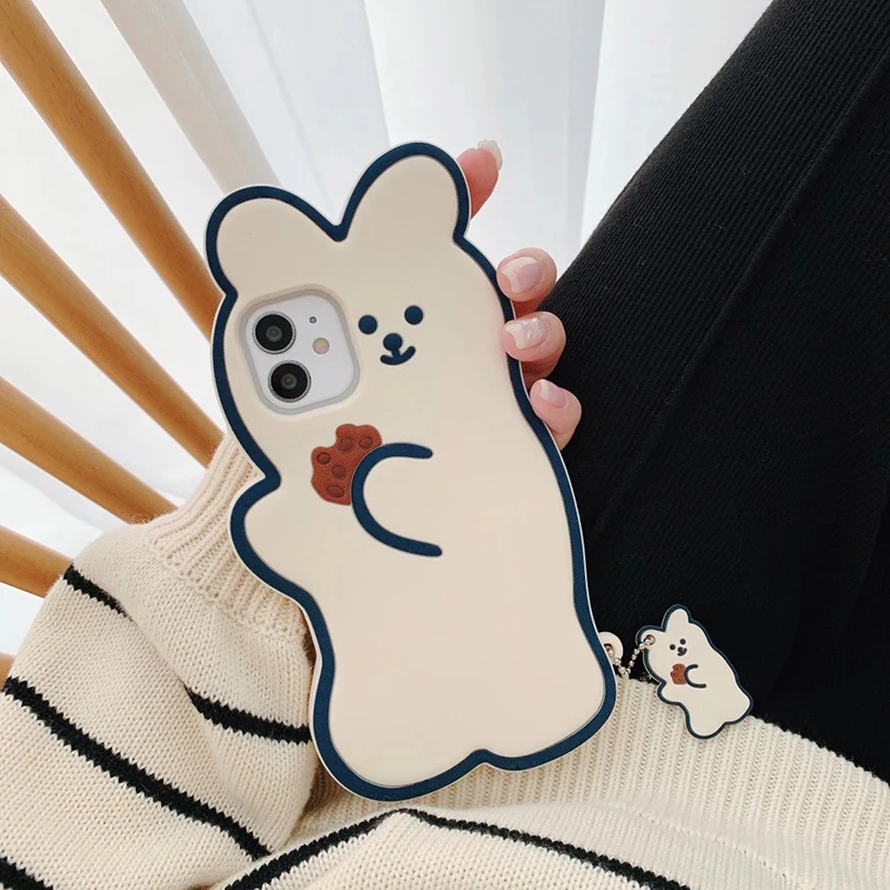 Cookie Bear 3D Cartoon Soft Silicone Phone Case Cookie Bear 3D Cartoon Soft Silicone Phone Case