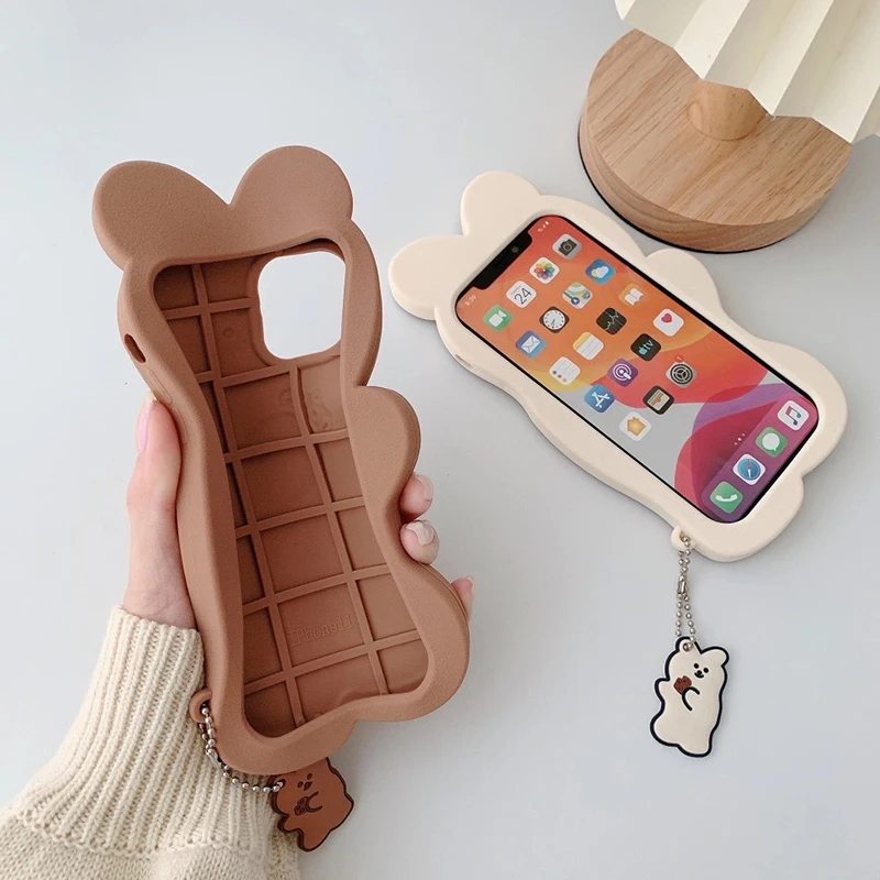 Cookie Bear 3D Cartoon Soft Silicone Phone Case Cookie Bear 3D Cartoon Soft Silicone Phone Case