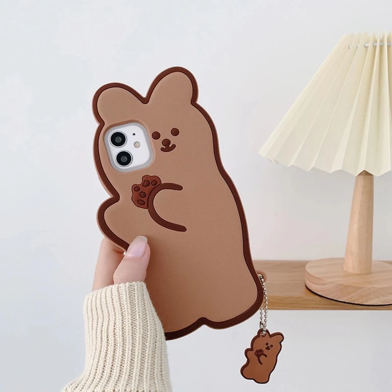 Cookie Bear 3D Cartoon Soft Silicone Phone Case Cookie Bear 3D Cartoon Soft Silicone Phone Case