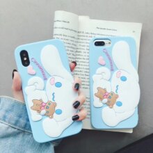 Cartoon Silicone Protect Phone Case With Candy Lanyard Cartoon Silicone Protect Phone Case With Candy Lanyard