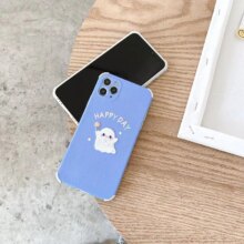 3D Embroidery Ghost Soft Lambskin Phone Case 3D Embroidery Ghost Soft Lambskin Phone Case