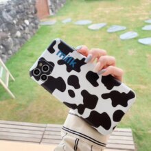 Milk Cow Text Design Soft Silicon Phone Case Milk Cow Text Design Soft Silicon Phone Case