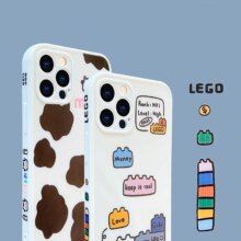 Cube Building Blocks Cartoon Soft Silicon Phone Case Cube Building Blocks Cartoon Soft Silicon Phone Case